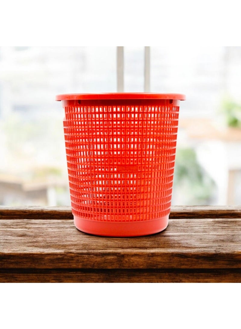 ALKA Plastic Dustbin, Durable Perforated Waste Bin, Lightweight and Sturdy Garbage Bin for Home, Kitchen, Office, Bathroom, and Commercial Use - Image 1
